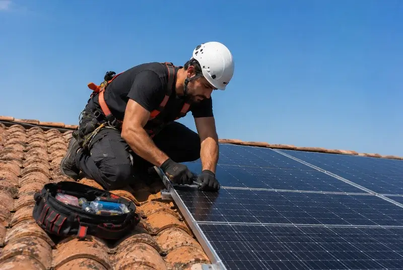 Maintenance et monitoring de panneaux solaires à Théhillac